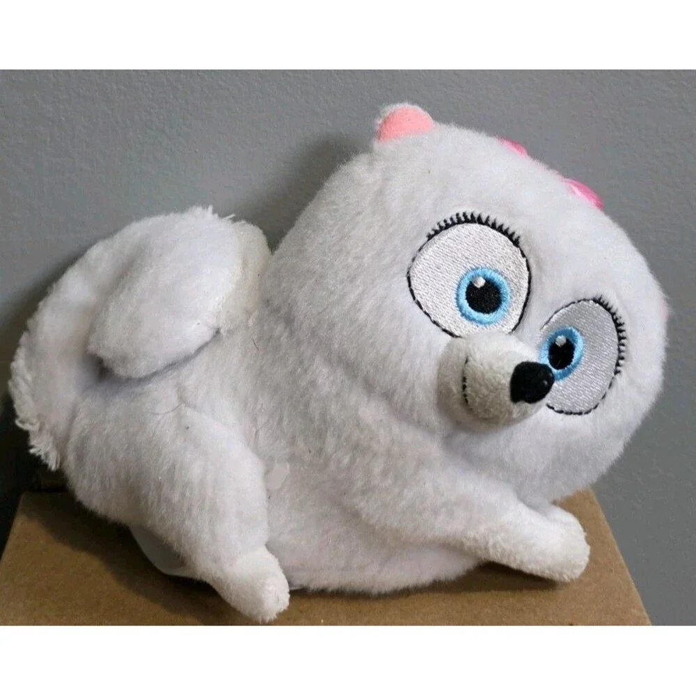 Secret Life of Pets 2 Chat & Hang Gidget Clip Plush White Dog Stuffed Animal